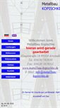 Mobile Screenshot of metallbau-kopischke.de